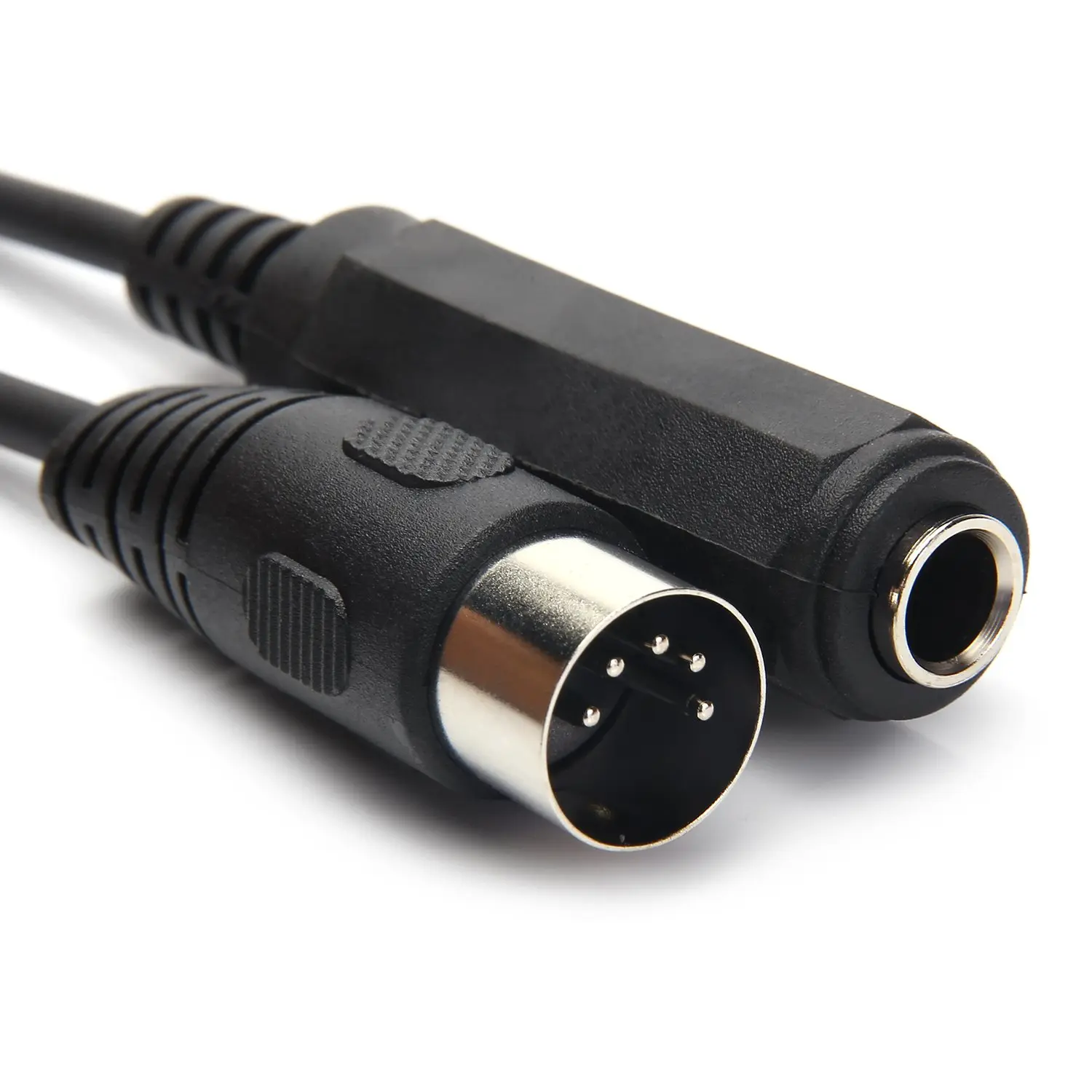 6.35mm TRS Female to 5-Pin Male Connector MIDI Cable Adapter (0.3m) for European Stereo Devices, Speaker, Amplifier to MIDI Keyboard, Synthesizer Connection