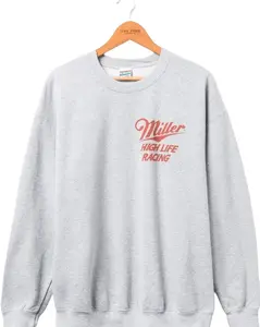 Miller High Life Champ in Champagne Flea Market Fleece Sweatshirt, Retro Graphic Top, Unisex Menswear Womenswear Comfortable Graphic Shirt Gift For Him For Her
