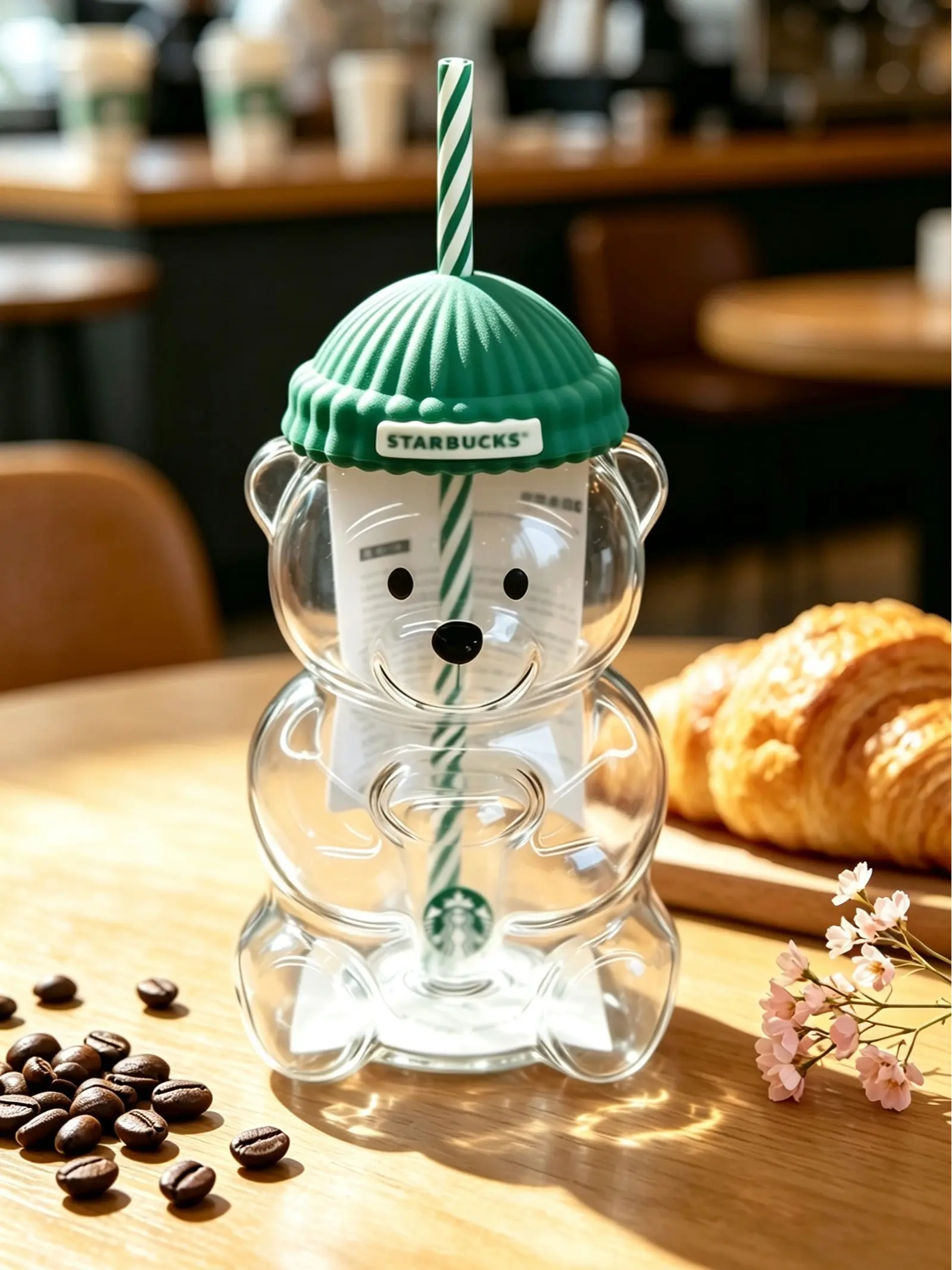 2026 Limited Edition Glass Bearista Tumbler - Festive Party Gift, Ideal for Coffee, Milk, Home & Party Supplies, Tumblers