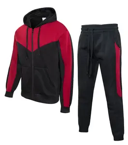Men's Fleece Jogging Essentials Set - Lightweight Hoodie & Ankle-Length Joggers for Summer, Urban Style for Daily Wear or Training