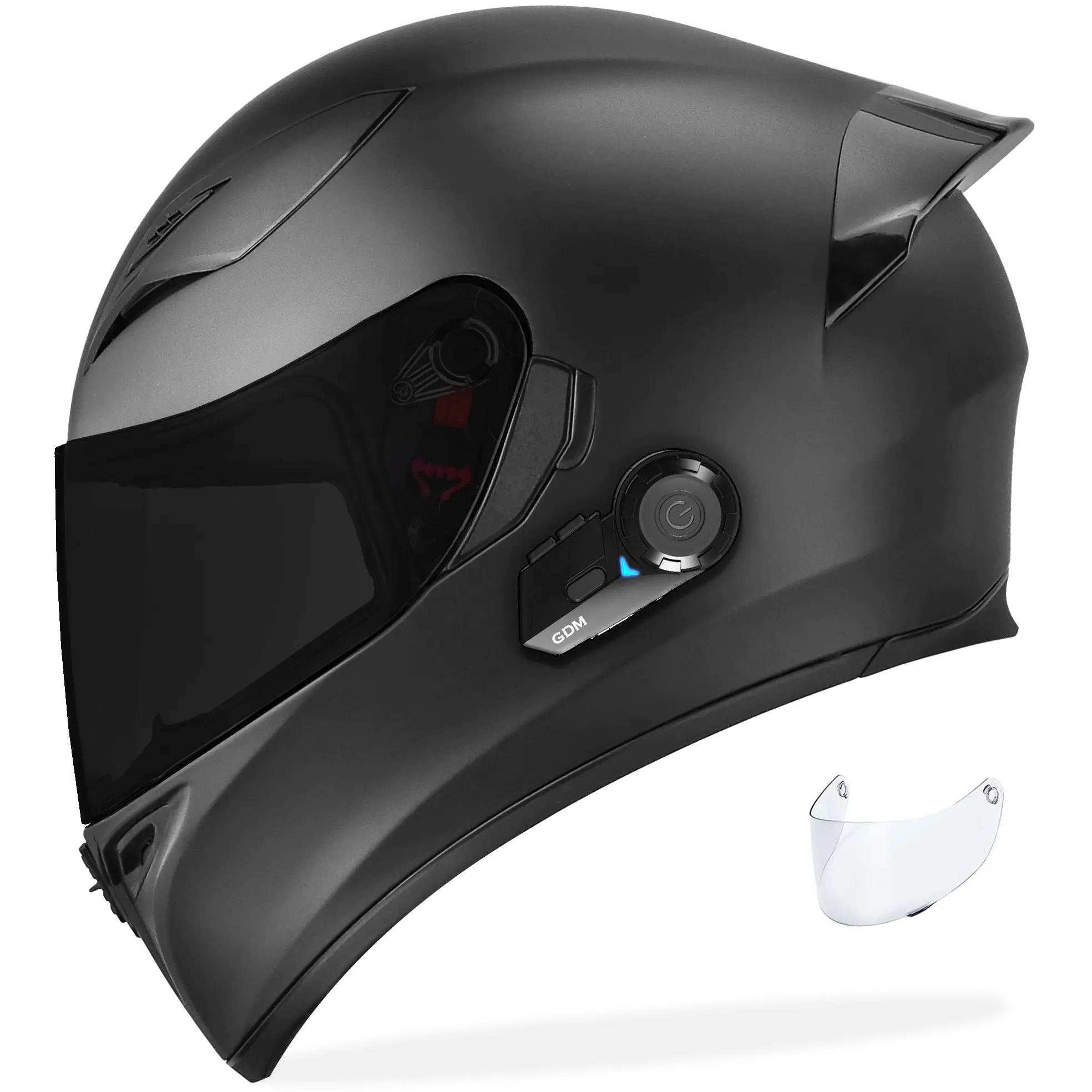 GDM Ghost Motorcycle Helmet with Bluetooth Headset GDM Ghost Motorcycle Helmet with Bluetooth Headset