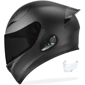 GDM Ghost Motorcycle Helmet with Bluetooth Headset