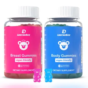 LanranBee Super Bear Gummies Combo Pack,Top Support and Peach Gains Strawberry Flavor - Berry Flavored- Essential Herbs-Multivitamins