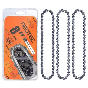 NEOTEC 8-Inch Chainsaw Chain 3-Pack , 3/8" Low Profile Pitch .043" Gauge 34DL R34, Fir for DeWalt DCPS620 & More