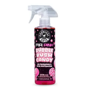 Chemical Guys Mr. Pink Bubble Rush Candy Spray Air Freshener & Odor Neutralizer for Car - Sweet Candy Scent Inspired by the Mr. Pink Car Wash Soap - Freshens & Eliminates Odors in Cars, Trucks, SUVs, Home & Office
