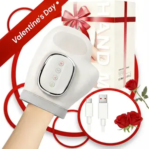 Hand Massager (with Heating and Pressure Functions),3Massage Modes, 3 Heating Levels, 5 Pressure Settings,Relieves Arthritis and Carpal Tunnel Syndrome, AdjustableHeating and Vibration Massager, Ideal Gift for Both Men andWomen. Sensitive Unisex