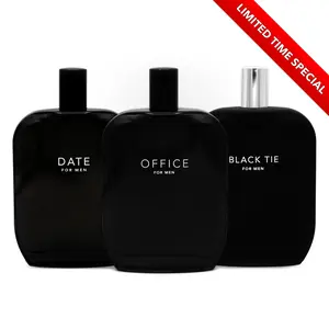 Fragrance One Power Bundle: DATE & OFFICE & BLACK TIE - Fragrance Bundle for Men by Jeremy Fragrance (3 x 3.4oz / 100ml)