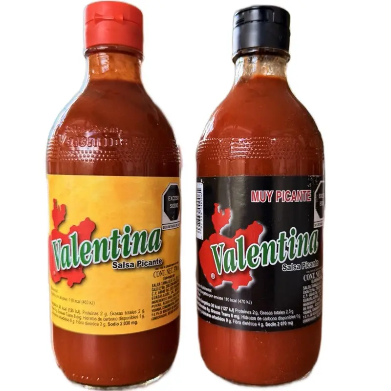 Valentina Authentic Mexican Spicy Hot Sauce Condiments - Original, Extra Hot, Medium Heat, 12.5 oz, Flavorful Dip for Chips, Chili