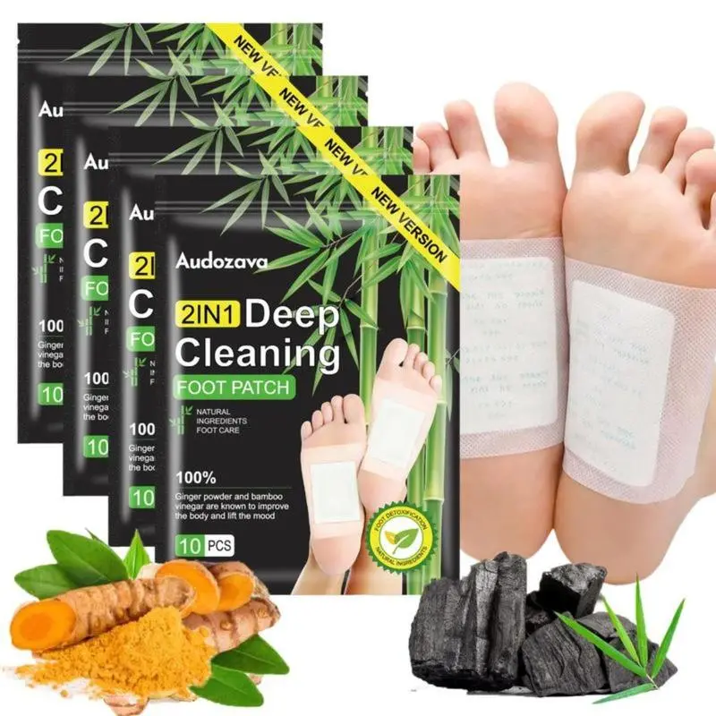 40pcs Foot Detox Patches for Stress Relief, Toxin Removal & Better Sleep Natural Deep Cleansing Pads Healthy Healthcare Solution Treatment