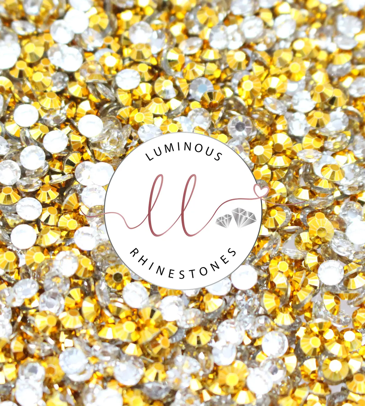 5mm Resin Rhinestones - 1,000pc Bulk - Choose your color!