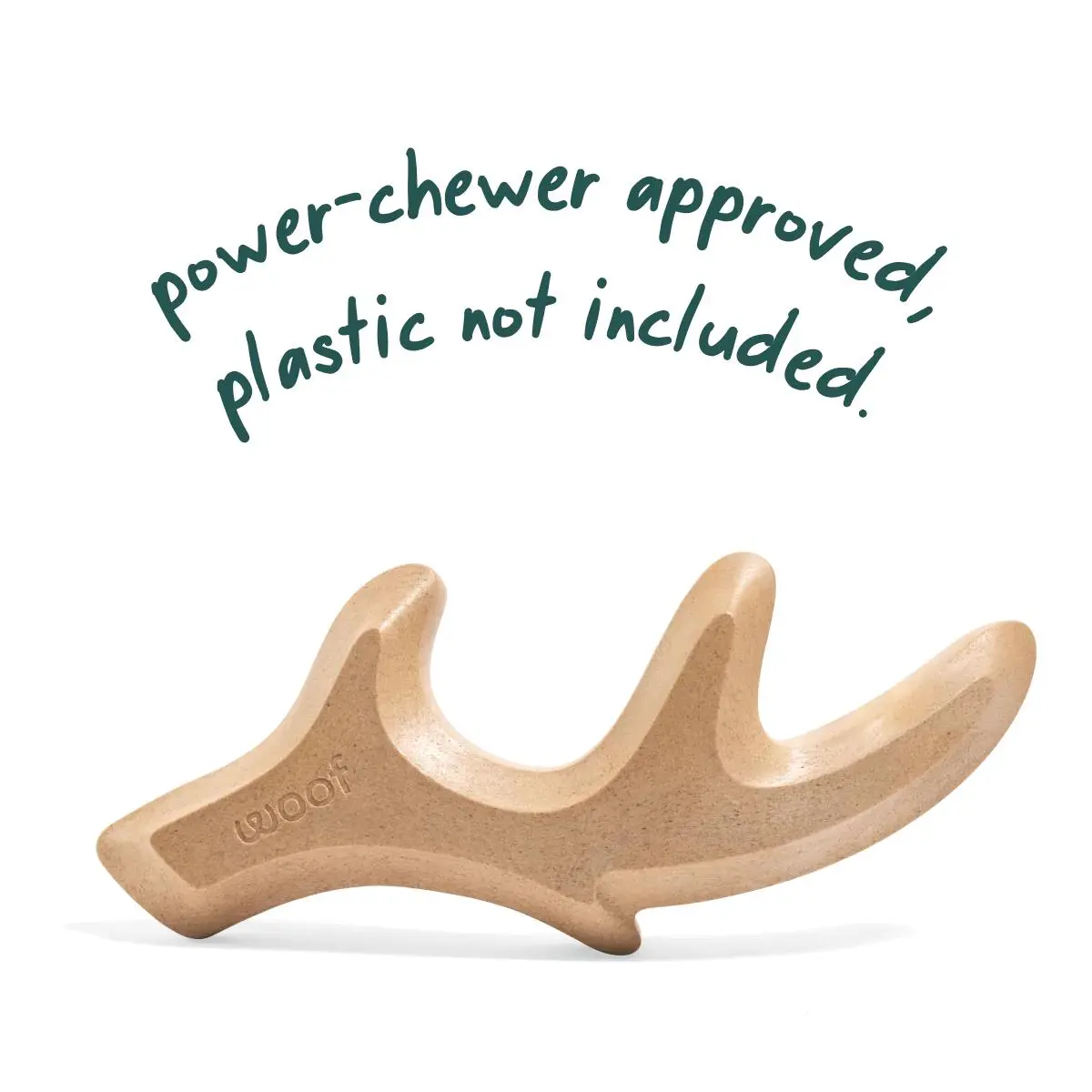 HonestChew Natural Dog Chews Made with Food-Grade Plant-Based Cellulose & Real Antler Safe Durable Hypoallergenic for All Dog Sizes Splinter Resistant & Plastic Free