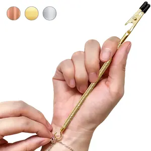 WCOLUE Bracelet Helper Tool, Pretty Bracelet Helper to Put on Yourself, Easy Jewelry Wearing Tool Aid Assistance, Fastener Helper Tool for Bracelet, Necklace, Jewelry, Watch, Portable, Easy-to-use