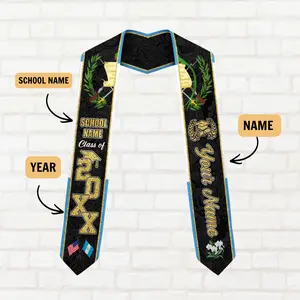 Personalized Guatemalan American Graduation Sash 2026, Guatemala Graduation Stole, Custom Graduation Stole