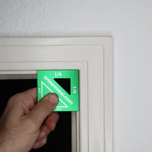 1/4" or 3/16" Trim Reveal Marking Tool Engraved logo - Molding Spacer/Reveal - Door and Window Trim Installs