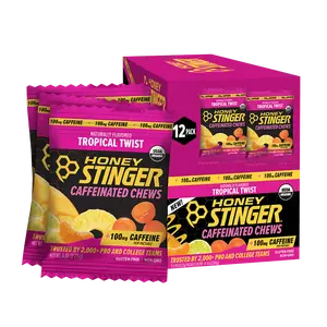 Tropical Twist Caffeinated Energy Chews Box of 12
