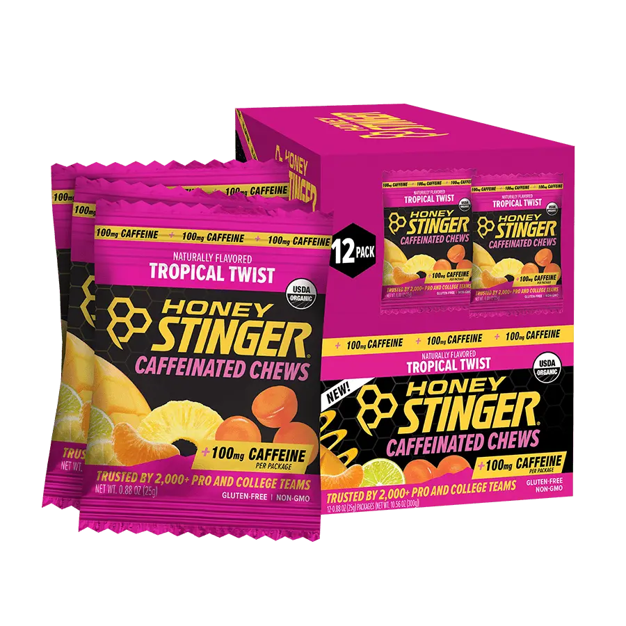 Tropical Twist Caffeinated Energy Chews Box of 12