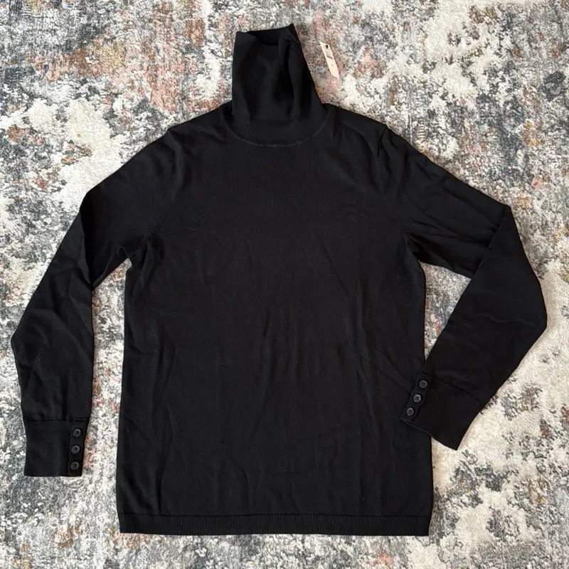 Women’s sweater turtleneck basic classic black size M