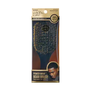 KISS Colors & Care 360 Power Wave Premium Boar Brush - Medium Soft