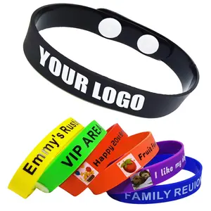 Hot Adjustable Custom Bracelets 2/10/20/50Ct Personalized Rubber Wristband for Motivation, Party Favors, Birthday，Event DIY Gift for love