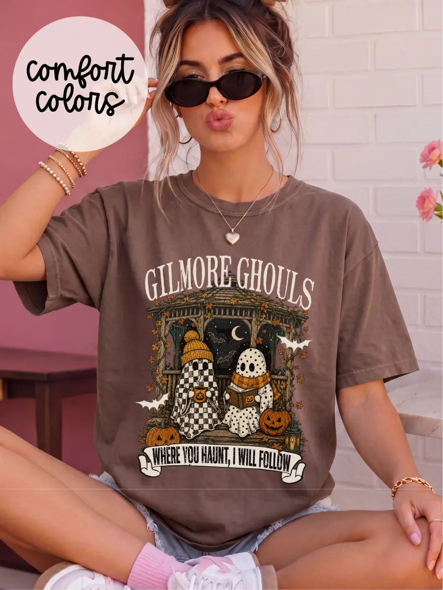 Gilmore Ghouls ~ Unisex Short Sleeve CC Garment Dyed T-Shirt Printed in the USA