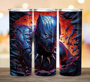 Black Panther 20Oz Thin Tumbler, Super Heroes Tumbler, Bestseller Tumbler 45792 714