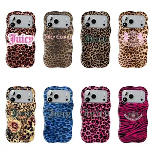 Juicy Couture Leopard Print Phone Case Suitable for iPhone 17-11 Pro Max/Plus
