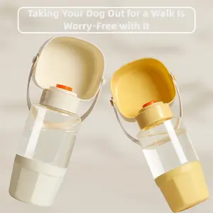 Cat & Dog Travel Tumbler: Outdoor Companion Cup-Universal Feeder & Waterer for Cats and Dogs; Heat-Resistant Pet Feeding Solution