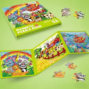 Animals/Farm/Underwater Magnetic Puzzle is suitable for children 2-6 years old.a set of 60 travel toys,Sudoku Educational and learning magnet,and an ideal road travel activity toy for boys and girls gifts