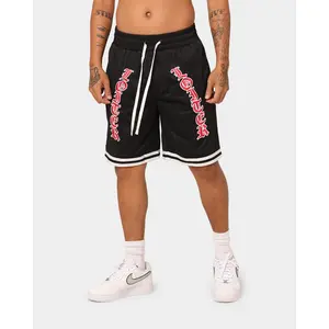 Loiter Script Ball Shorts Black