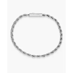 JAXXON Rope Bracelet 3mm - Silver - Waterproof - Box Clasp