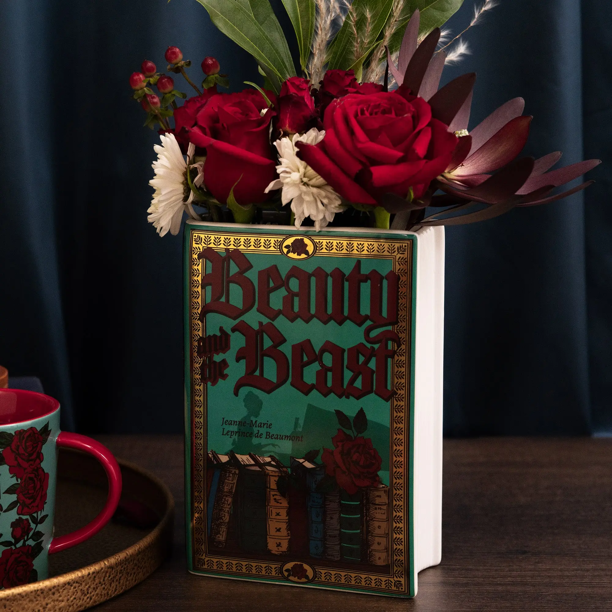 Large Book Vase, Beauty and the Beast