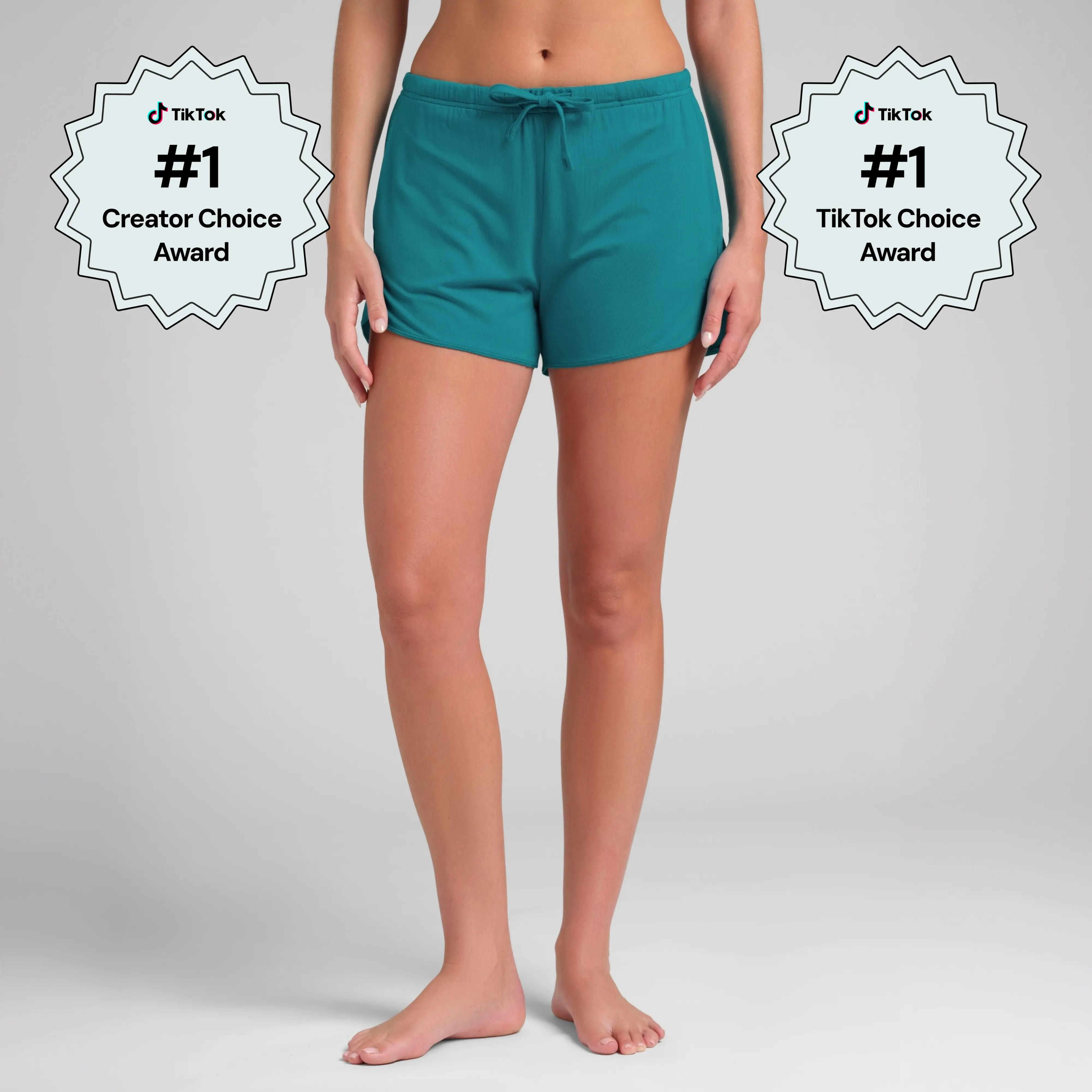 Comfrt | Cloud Lounge Curved Hem Shorts | Soft Dolphin Lounge Shorts Women