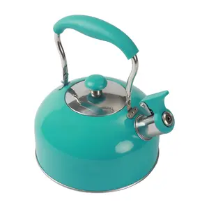 Compatible Stovetop Kettle, Stainless Steel Turquoise, 8.30 x 7.20 x 8.70 inches Drinkware Jugs