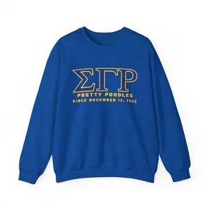 Pretty Poodles Sgrho 1922 Sweatshirt - Sigma Gamma Rho Rhovember Apparel, Hbcu, D9 Gift, Shirt Greek Sororities Sigma Gamma Rho Shirt
