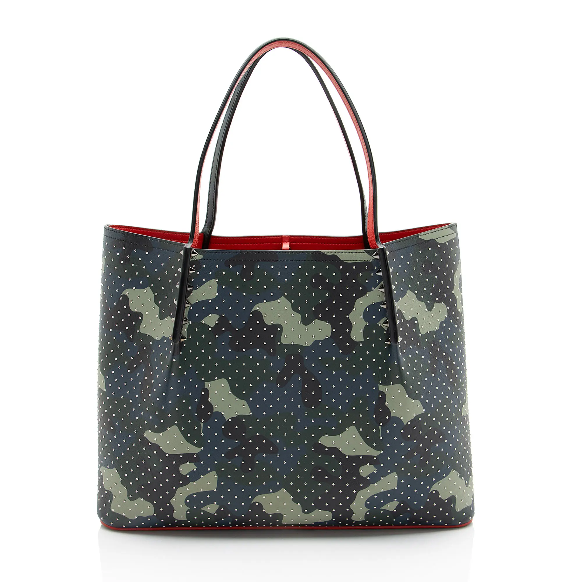 Pre-owned christian louboutin Leather Tote bags Camo Studded Cabarock Large Tote