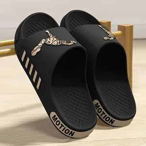 EVA Lightweight Men's Sandals - Trendy Positioning Printed Summer Outable Sandals - Non Slip Quick Drying Beach Slippers