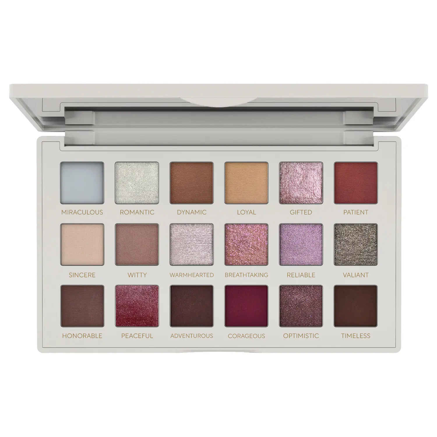 Mirabella True to You Pro Neutral Eyeshadow Palette, Warm, Cool, & Pink Makeup Palette, Talc-Free Ultra-Pigmented Matte & Glam Shimmer Eyeshadows with Vitamin E Case Color Cream Powder Flawless Mirror Hydrating Moisturizing Cosmetic
