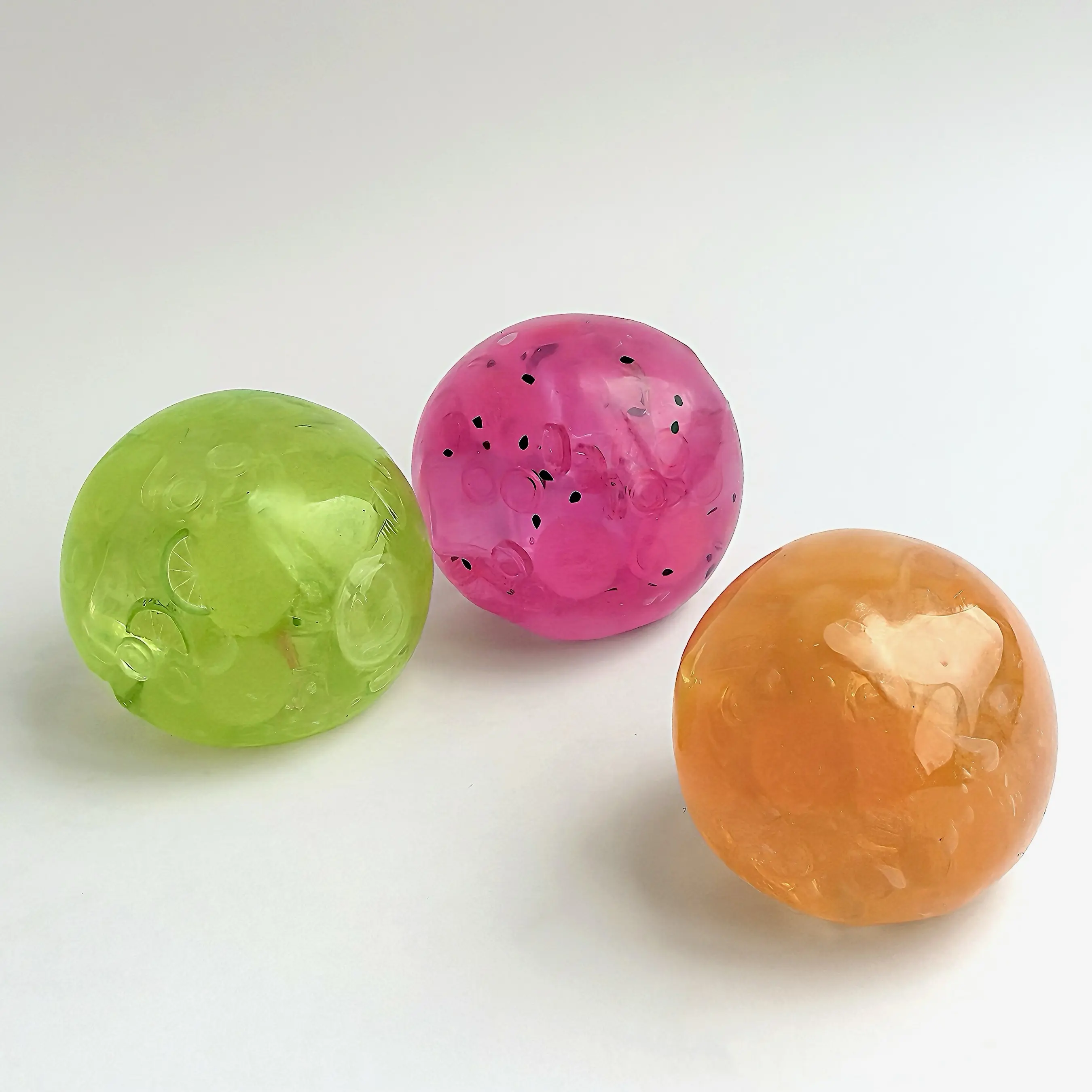 Mochichi Icy Jelly Crunchy Stress Ball – Crystal Clear Gel with Oversized Ice Cubes, Firm Squeeze ASMR Fidget Toy for Deep Pressure Relief, Anxiety & Focus, Sensory Toy for Adults & Teens, Office/Desk/Home
