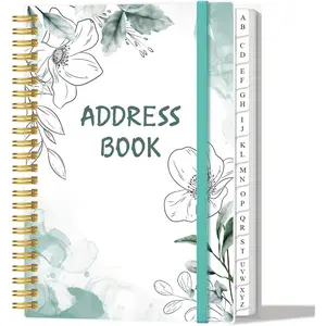 Address Book with Alphabetical Tabs - A5 Telephone & Address Book with Address Contacts, Special Date, Phone, Birthday & Internet Login Password for  and Office, 6.2" x 8.5", Teal