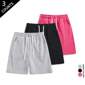 3 Pack Men’s Oversized Sweat Shorts - Drawstring Lounge Shorts with Pockets, Soft Comfy Casual Workout Shorts outdoorfun