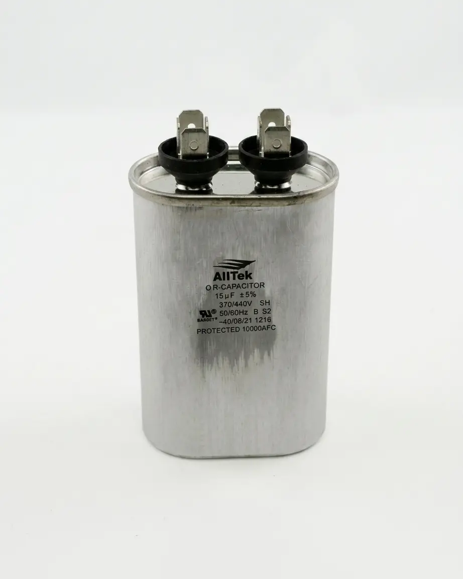 Alltek 15uf 370/440V HVAC Oval Run Capacitor
