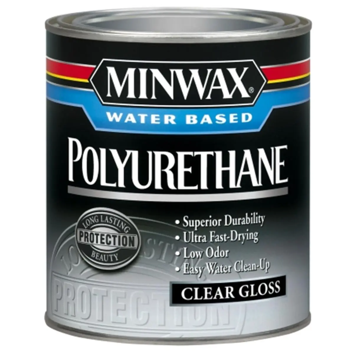 212 MAIN Water-Based Gloss Polyurethane (Minwax 63015), 1 Qt, Low-Odor Formula for Furniture & Interior Wood Surfaces, Gloss Finish, Boosts Durability