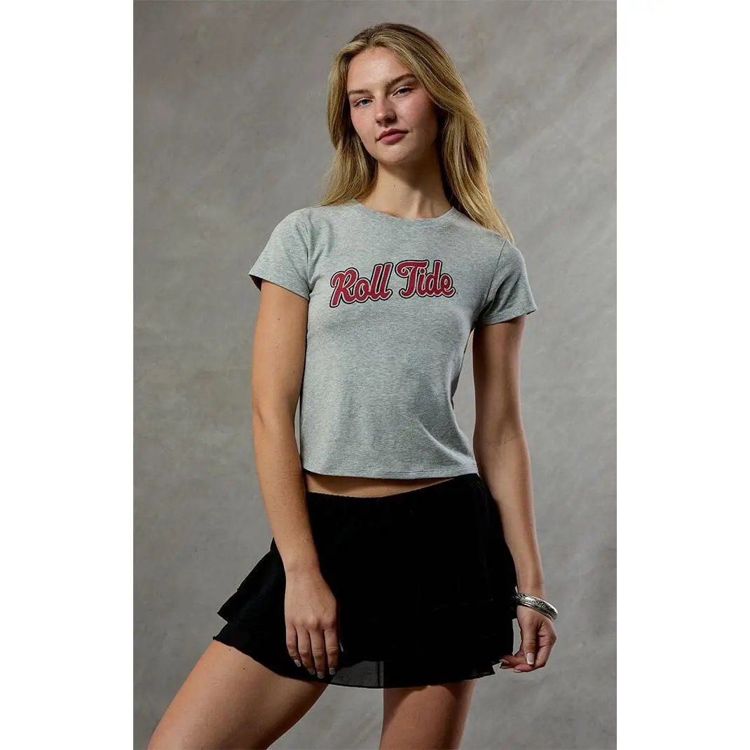 WILD COLLECTIVE Women's Alabama Crimson Tide Skimmer T-Shirt