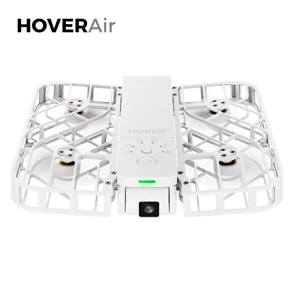HOVERAir X1 Pocket-Sized Self-Flying Camera Drone, 125g Lightweight | 2.7K Video, Follow-Me Tracking, Palm Takeoff, 5 Pre-Programmed Flight Modes, VIO & ToF Sensors, White