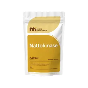 Micro Ingredients Nattokinase 4,000 FU Equivalent, Enteric Coated Softgels with MCT Oil