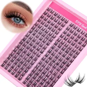 Individual False Eyelashes for Diy Eyelash Extensions, Volume Individual Lashes, 1 Box 9-11mm Natural Look Eyelash Extensions, Self Grafting Curl Eyelashes, Eye Makeup Enhancement False Eyelashes, Eyelash Enhancing, Diy Eyelashes Kit