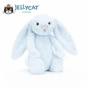 Jellycat Bashful Bunny Plush with Jellycat Gift Bag – Soft Cute Bunny Stuffed Animal, Adorable Rabbit Gift for Kids, Babies, Collectors & Nursery Decor, Multiple Colors, US Stock