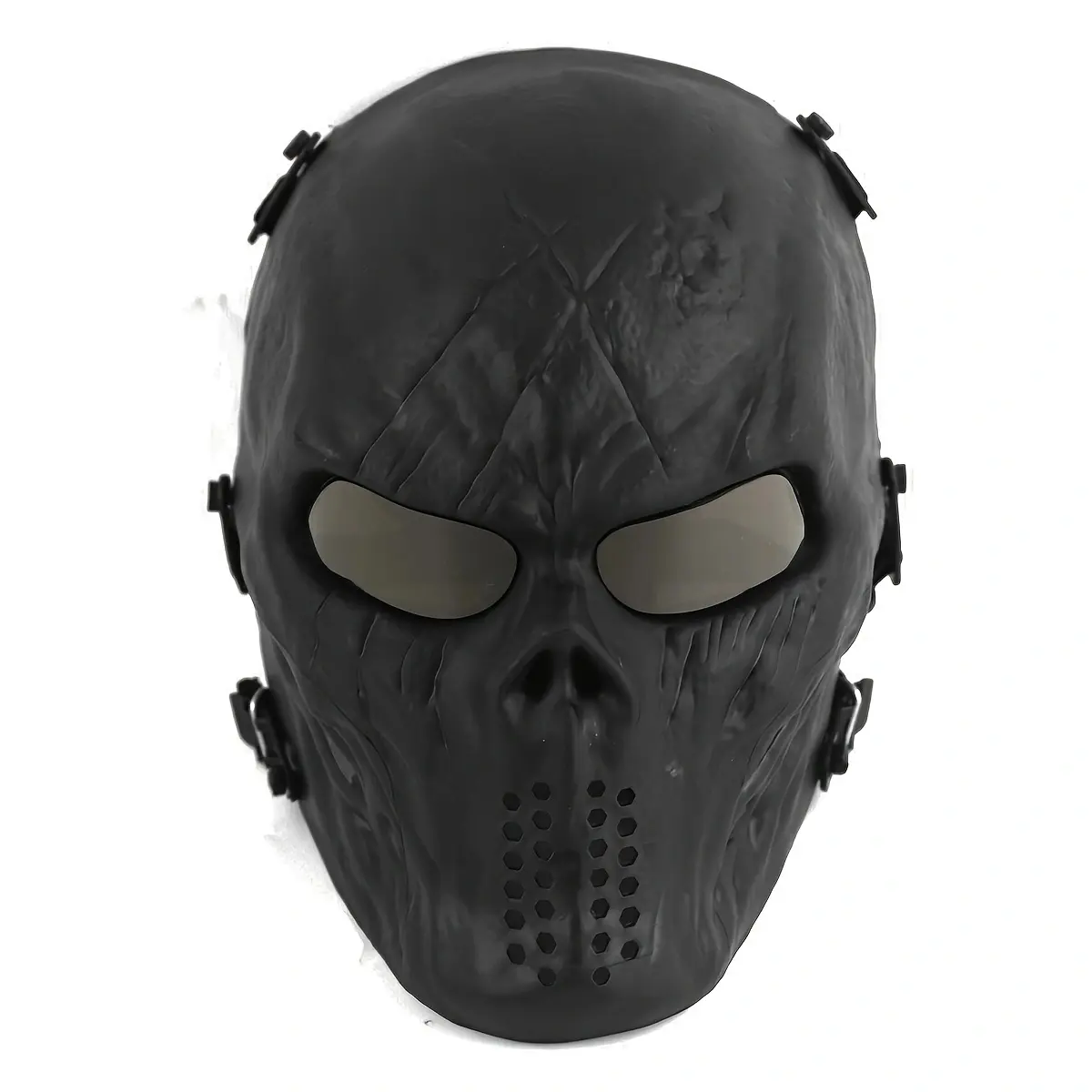 1pc, Outdoor Airsoft Full Face Protection Mask, Tactical Skull Face Protection Gear, Protective Gear, Adjustable Mask With Durable Plastic, High-transparency Sunglasses Lenses, For Paintball Cs War Game Shooting Masquerade Cosplay