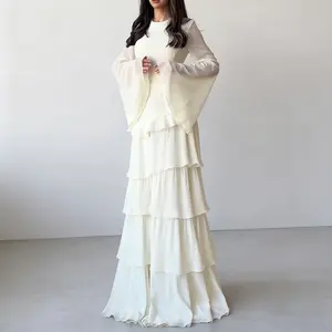 Autumn new pure desire style high-end round neck slim-fitting long-sleeved dress