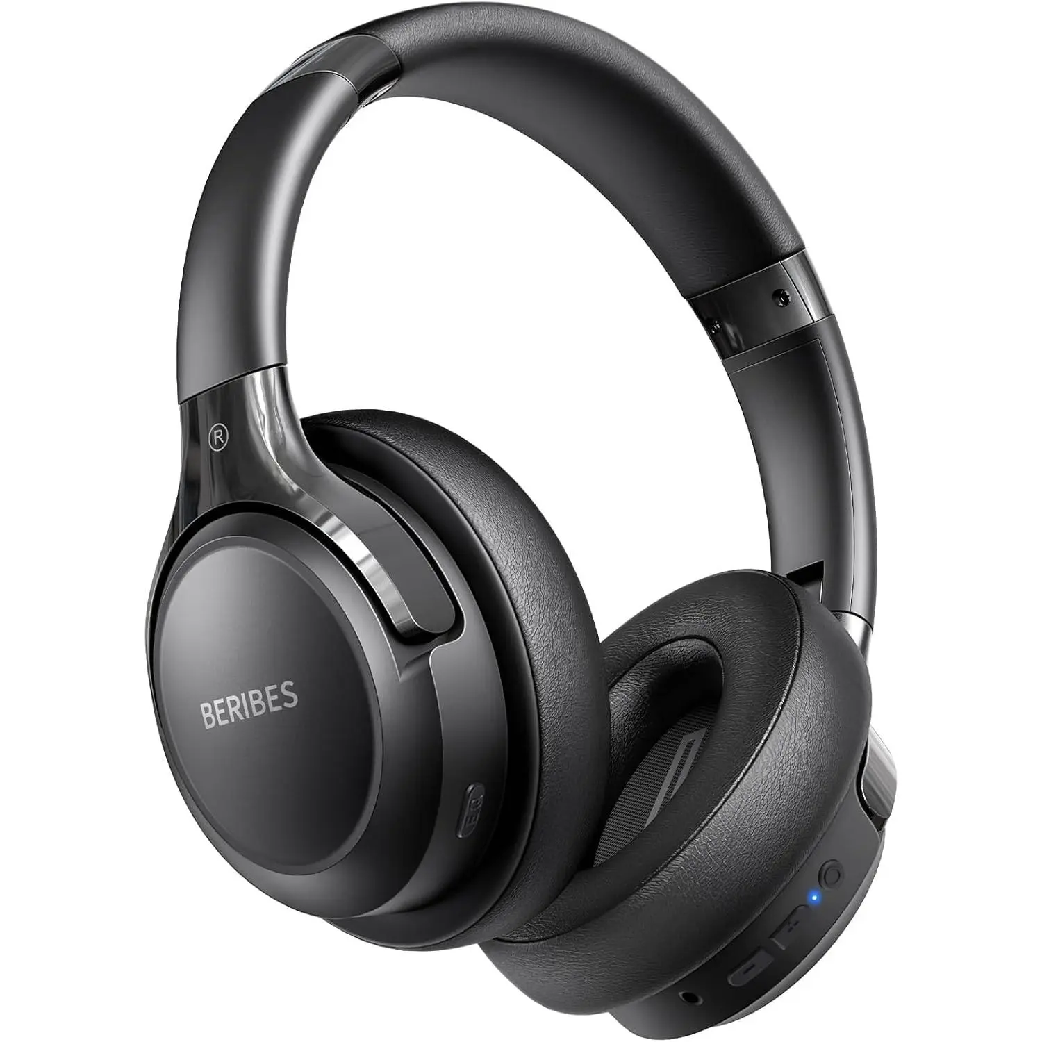 Bluetooth Sports Water Polo Over-Ear Headphones, 65H Playtime, 0.38lb Foldable Lightweight, Memory Foam Pads, Hi-Fi Stereo Audio, Deep Bass Impact, 6 EQ Modes, Built-in Mic, Adjustable Fit, Wired Cable Compatible, Multi-Device Use for Home Office